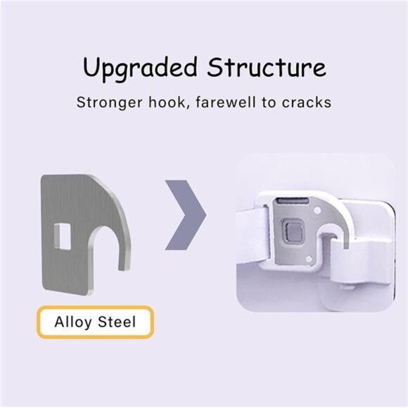 Child Proof Door Lock with Adjustable Door Strap and Latch - Picture 7 of 7